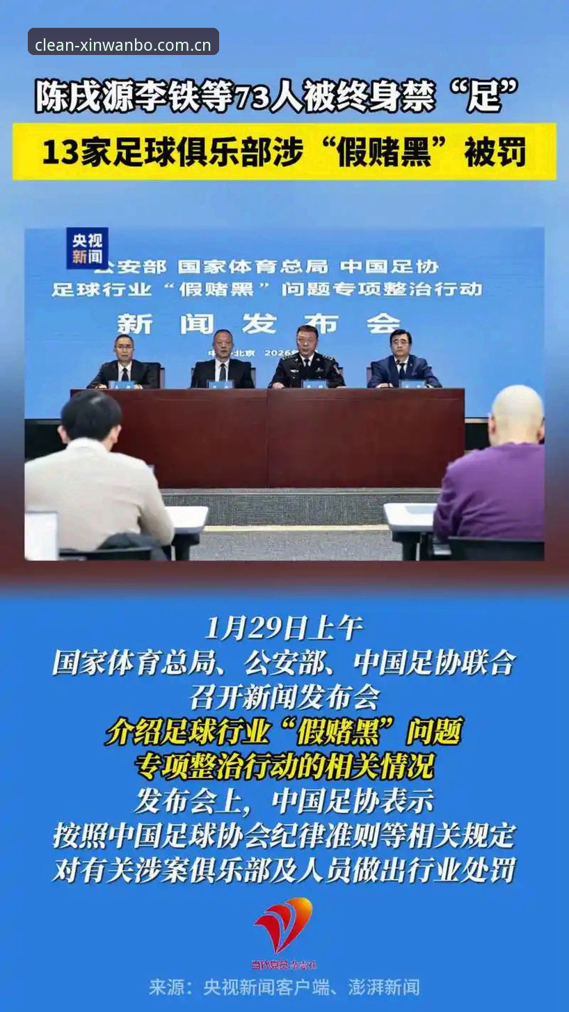 新万博manbetxAPP官网官方下载 中国足协第三批禁足名单深度评测:65人重罚背后,中国足球反腐进入深水区